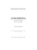 Concertina (for flute clarinet violin and cello) - Digital (Not Printable)