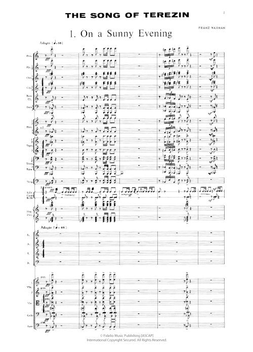 The Song of Terezin (orchestral version)