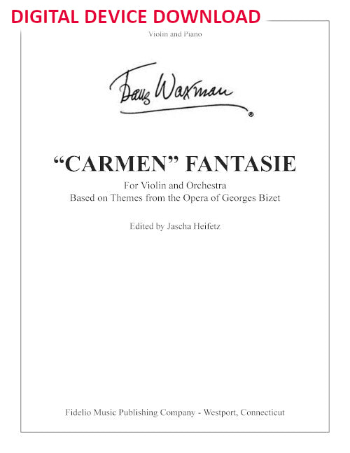 Carmen Fantasie - reduction for violin and piano - Digital (Not Printa