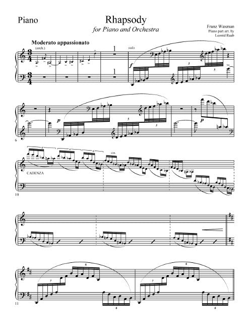 Rhapsody - Digital (Not Printable)