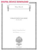 Forgiveness Machine for piano - Digital (Not Printable)