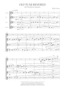 Old Tune Renewed for saxophone quartet