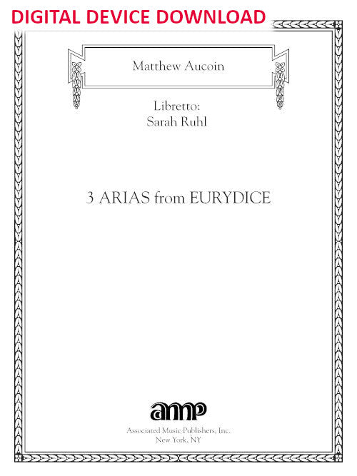 Three Arias from Eurydice - Digital