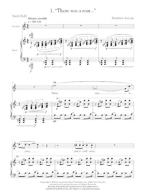 Three Arias from Eurydice - Digital (Not Printable)