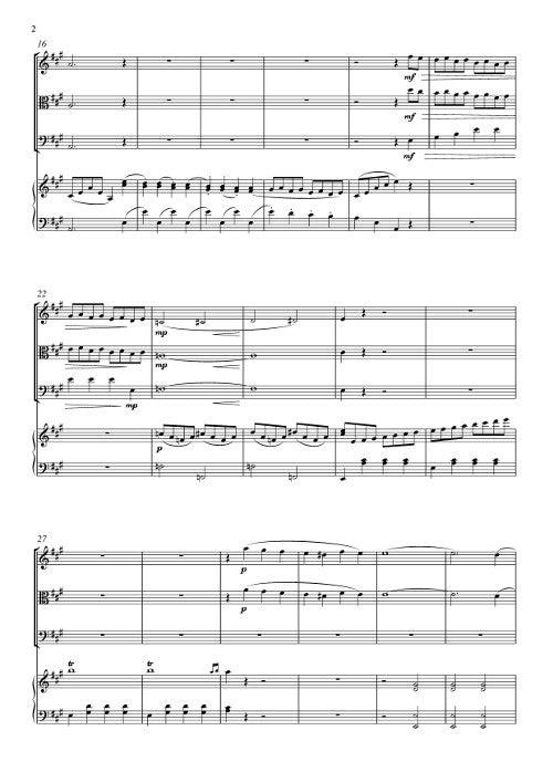 Auld Lang Syne Variations (for piano quartet)