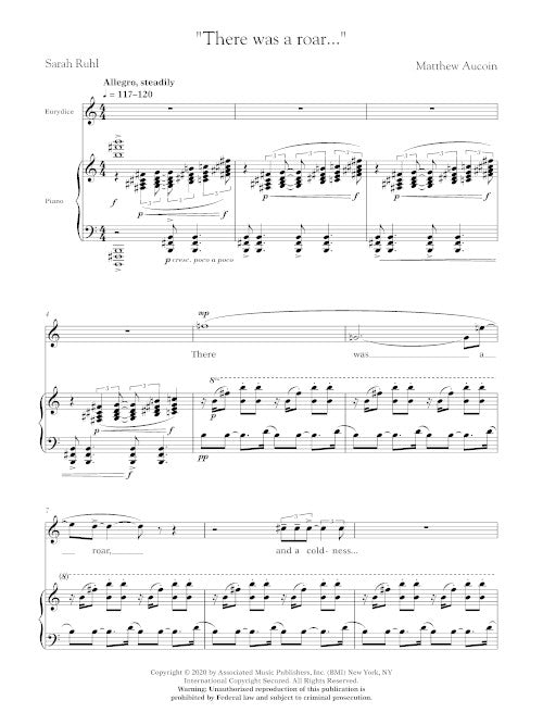 There was a roar (from Eurydice) - Digital (Not Printable)