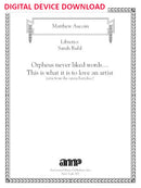 This is what it is to love an artist (from Eurydice) - Digital (Not Printable)