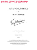 Peyton Place: Suite (for guitar quartet) - Digital (Not Printable)