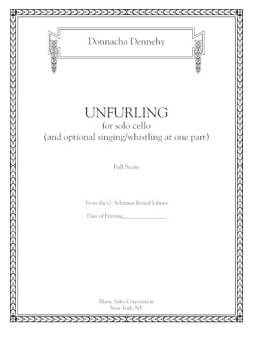 Unfurling for cello