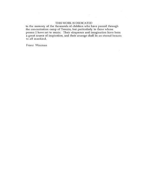 The Song of Terezin - Digital (Not Printable)