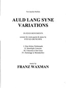 Auld Lang Syne Variations (for piano and winds)