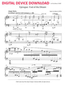 Epilogue: End of the Dream (for piano) - Digital (Not Printable)