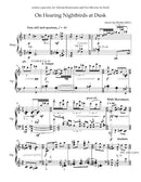 On Hearing Night Birds at Dusk (for harp)