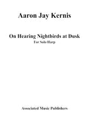 On Hearing Night Birds at Dusk (for harp)