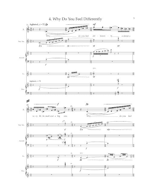 Six Fragments of Gertrude Stein for soprano and ensemble