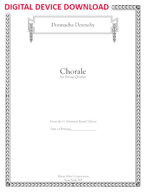 Chorale for string quartet - Digital (Not Printable)