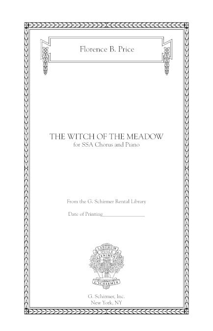 The Witch of the Meadow for SSA and piano