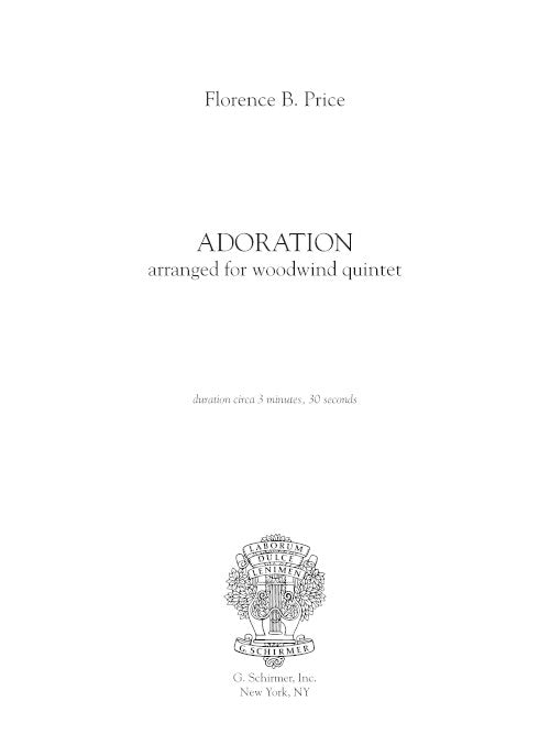 Adoration (for wind quintet)