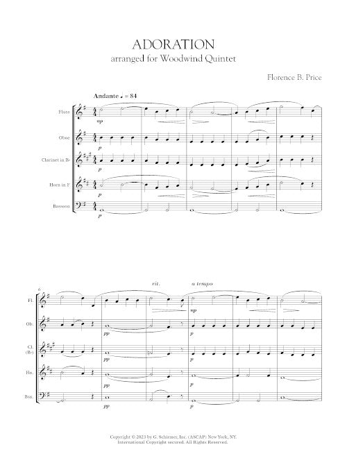 Adoration (for wind quintet)