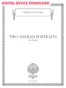 Two Andean Portraits for piano - Digital (Not Printable)
