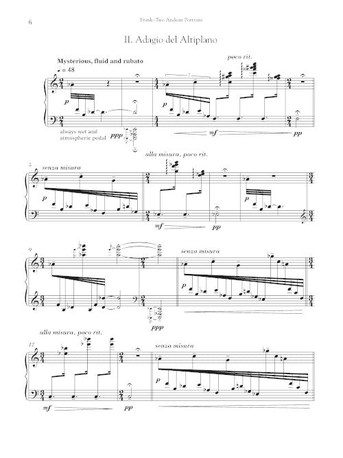 Two Andean Portraits for piano - Digital (Not Printable)