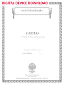 Caritas (for flugelhorn harp and string quartet) - Digital (Not Printable)