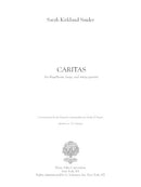 Caritas for flugelhorn harp and string quartet