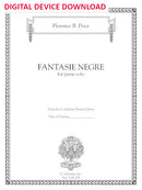 Fantasie nègre No. 1 in E Minor - Digital (Not Printable)