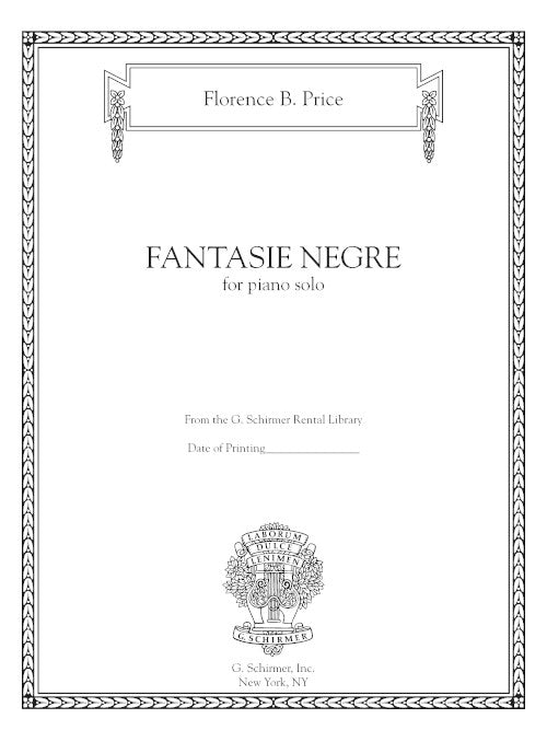 Fantasie nègre No. 1 in E Minor