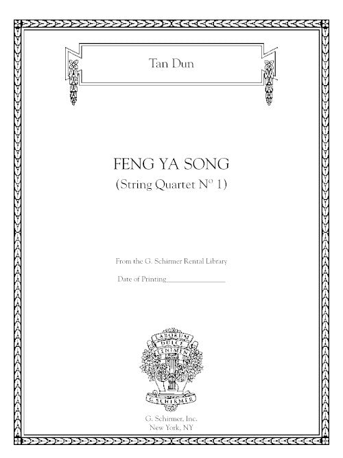 Feng Ya Song (String Quartet No. 1)