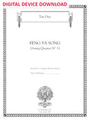 Feng Ya Song (String Quartet No. 1) - Digital (Not Printable)