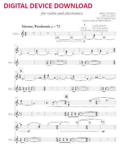 A Thousand Tongues (violin version) - Digital (Not Printable)