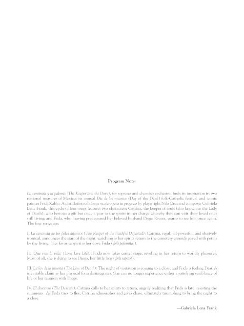 La ley de la muerte (The Law of Death) for soprano - Digital (Not Printable)