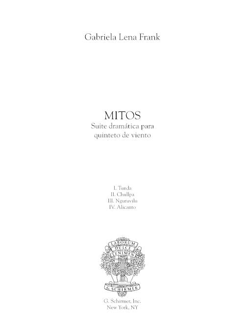 Mitos (Suite dramática para quinteto de viento)
