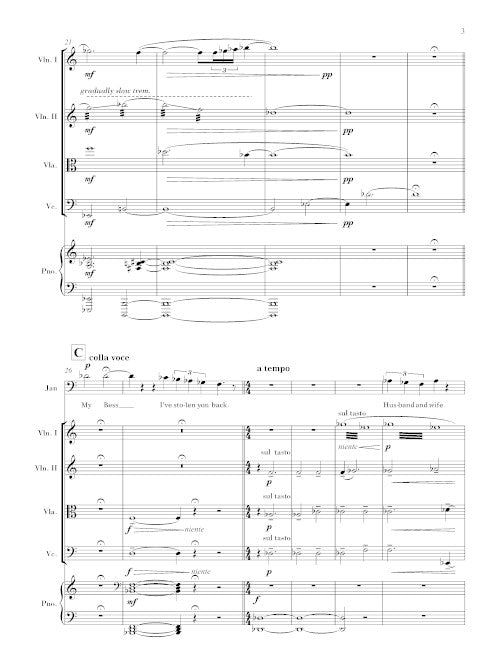 Epilogue (for baritone and ensemble, from Breaking the Waves) score