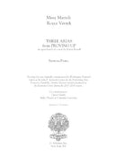 Three Arias from Proving Up (for baritone and piano)