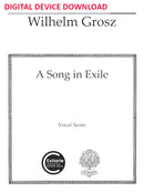 A Song in Exile (for voice and piano) - Digital (Not Printable)