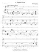 A Song in Exile (for voice and piano) - Digital (Not Printable)