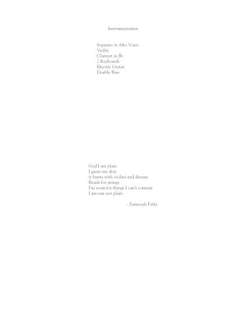 A Song for Mick Kelly for voice and ensemble