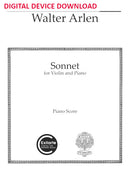 Sonnet for Violin and Piano - Digital (Not Printable)