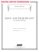 Elegy - for those we lost (for trumpet and harp) - Digital (Not Printable)