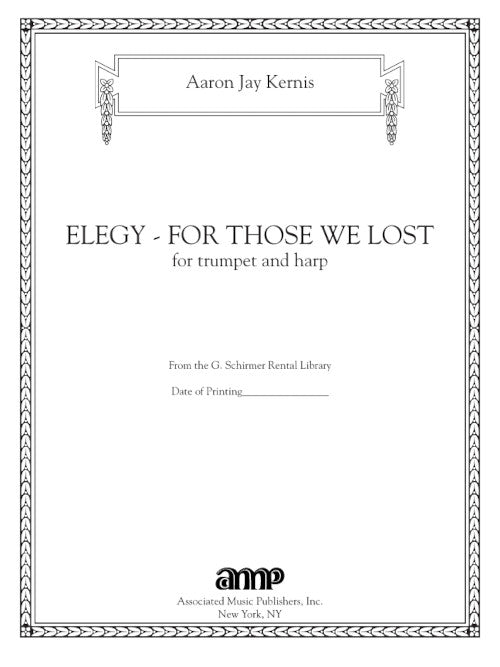 Elegy - for those we lost (for trumpet and harp)