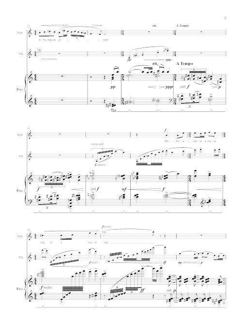 Farewell (for soprano, violin, piano)