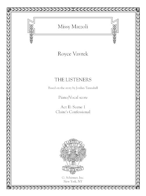 Claire's Confessional (for soprano and piano)