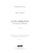 Love Liberates (for soprano and piano)