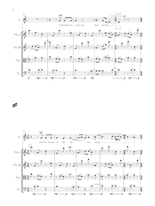 Caritas (for soprano, piano, and string quintet) - Digital (Not Printable)