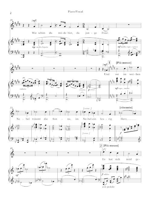 Schlummerlied (vocal score)