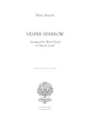 Vesper Sparrow, for wind band - set