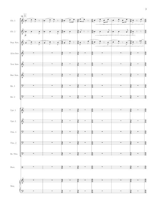 Vesper Sparrow, for wind band - set