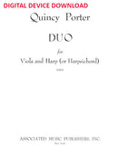Duo for Viola and Harp (or Harpsichord) - Digital (Not Printable)